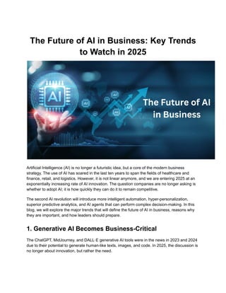 How AI Will Transform Businesses in 2025 – Key Insights & Strategies | PDF