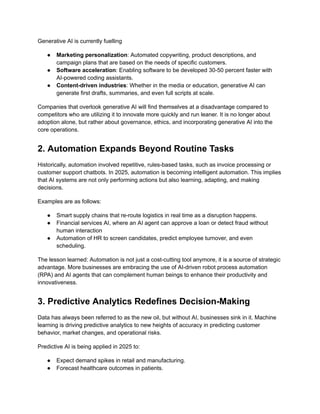 How AI Will Transform Businesses in 2025 – Key Insights & Strategies | PDF