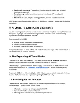 How AI Will Transform Businesses in 2025 – Key Insights & Strategies | PDF
