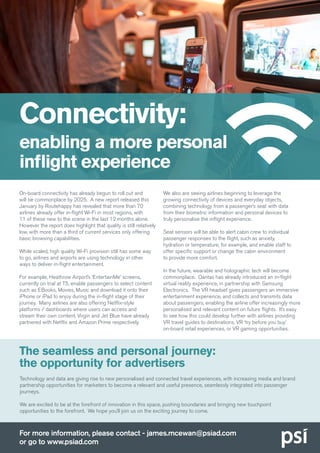 On-board connectivity has already begun to roll out and
will be commonplace by 2025. A new report released this
January by...
