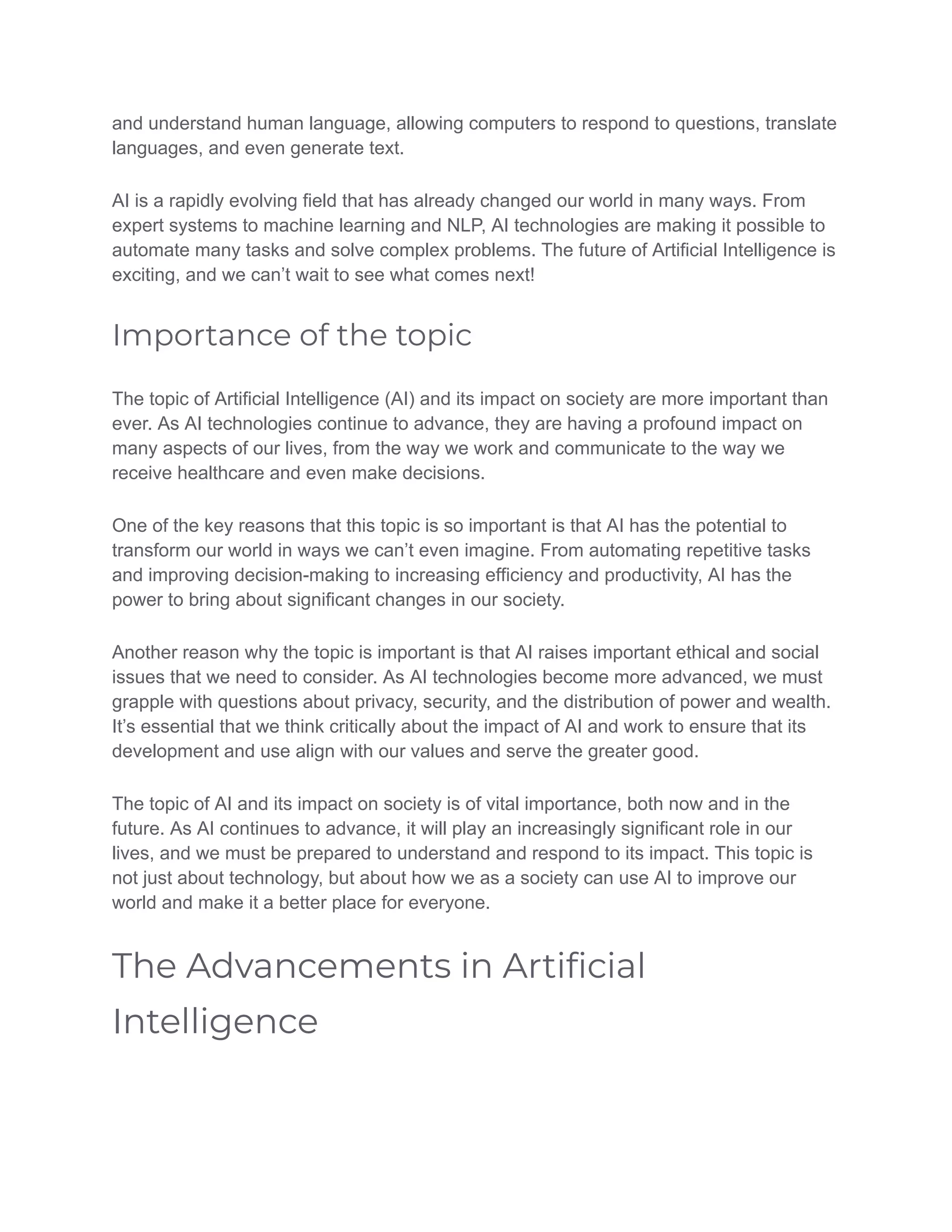 The Future Of Artificial Intelligence And Its Impact On Society Pdf The Future Of Artificial Intelligence And Its Impact On Society Pdf