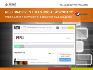 MISSION-DRIVEN FUELS SOCIAL ADVOCACY
Pepsi Good is a community of people who have a purpose.

 
