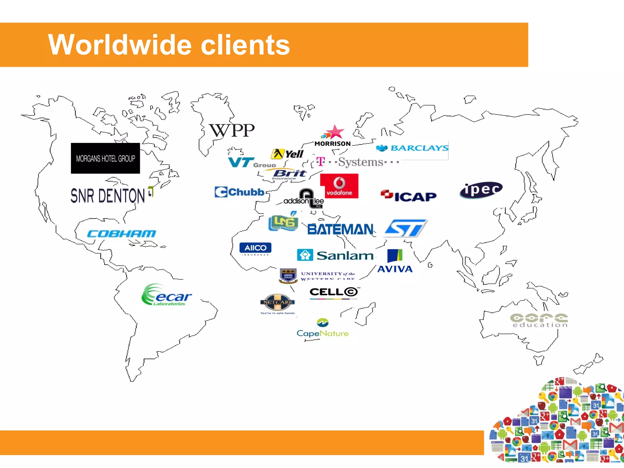 Worldwide clients
 
