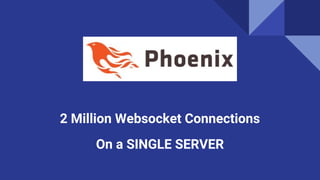2 Million Websocket Connections
On a SINGLE SERVER
 