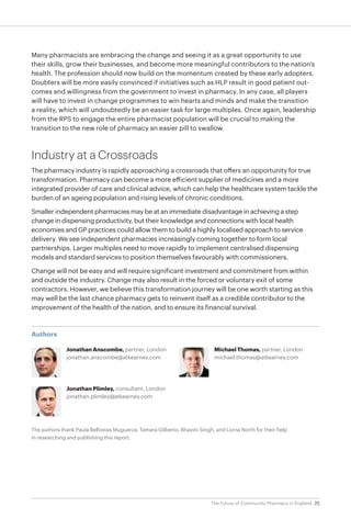 The Future of Community Pharmacy in England | PDF