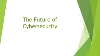 The Future of
Cybersecurity
 