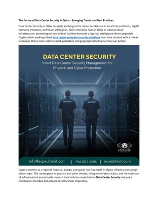 The Future of Data Center Security in Qatar: Trends and Best Practices ...
