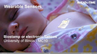 Page © 2014 Ahead of Time GmbHAhead of Time
55
Wearable Sensors
Biostamp or electronic Tattoos
University of Illinois - MC...