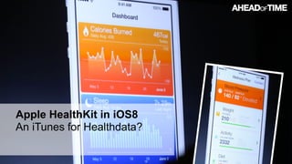 © 2014 Ahead of Time GmbHAhead of Time 78
Apple HealthKit in iOS8 
An iTunes for Healthdata?
 