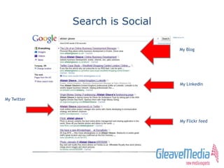 Search is Social
My Blog
My Flickr feed
My Twitter
My LinkedIn
 