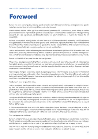 The future of European competitiveness Rapporto Draghi | PDF