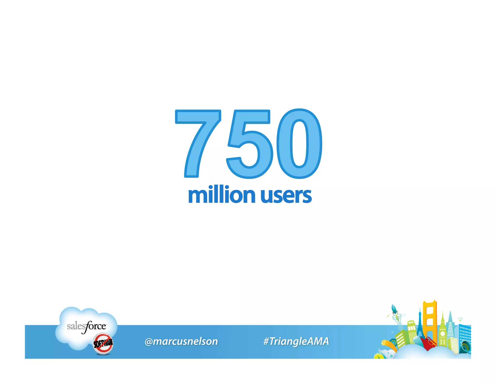 million users
 