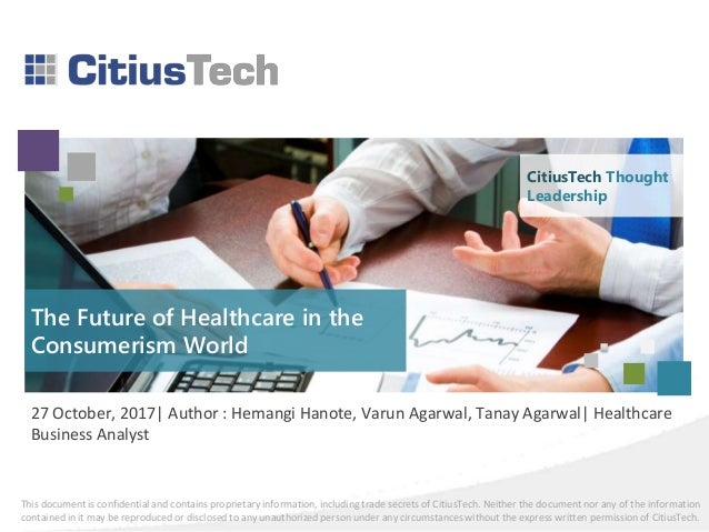 The Future Of Healthcare In Consumerism World