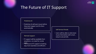 The Future of IT Support How Technology Is Transforming the Industry | PPTX
