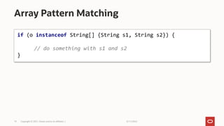 The Future of Java: Records, Sealed Classes and Pattern Matching | PDF