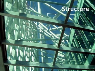 Structure




http://www.ﬂickr.com/photos/roberto8080/
 