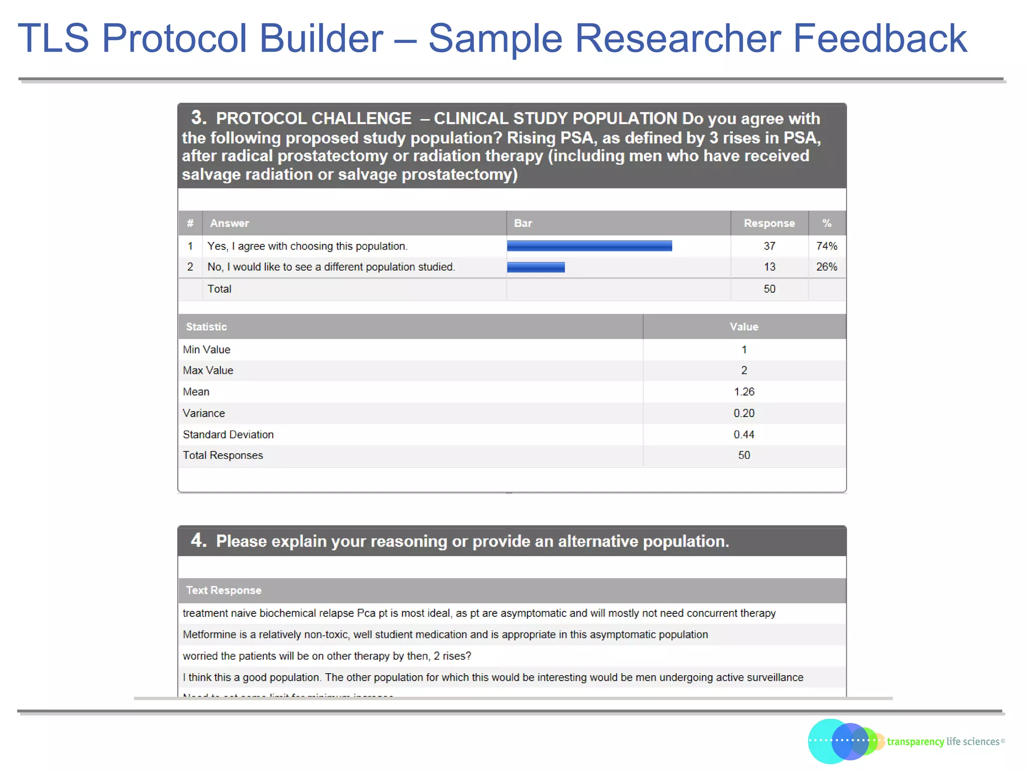 TLS Protocol Builder – Sample Researcher Feedback
 