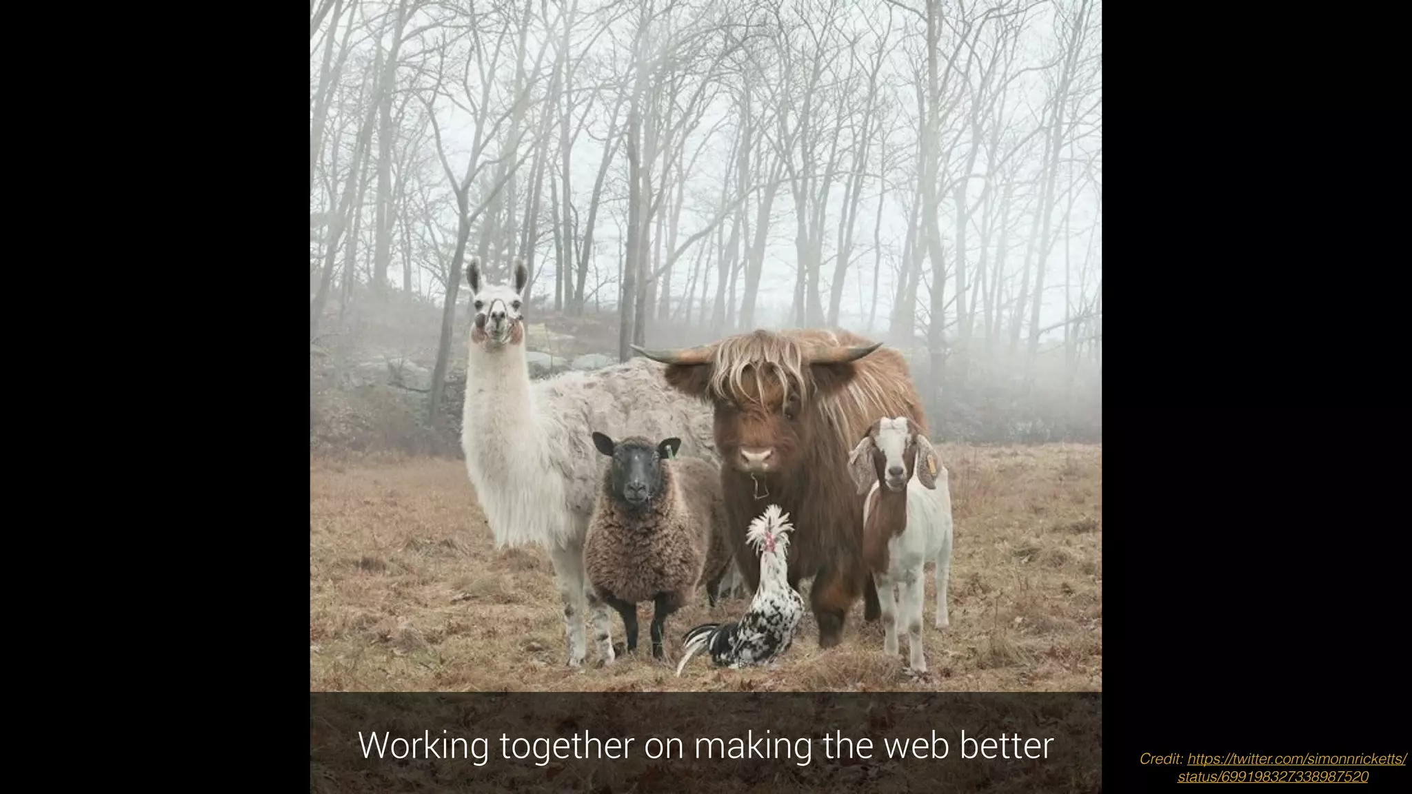Working together on making the web better Credit: https://twitter.com/simonnricketts/
status/699198327338987520
 
