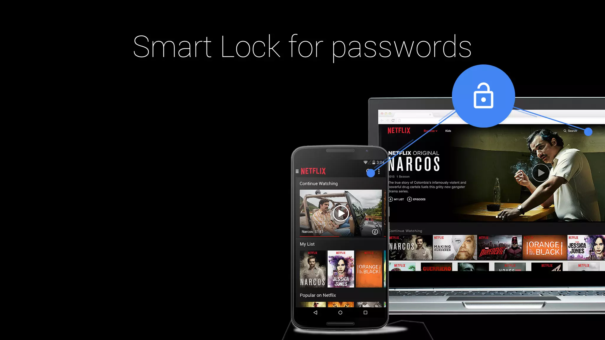 Smart Lock for passwords
 