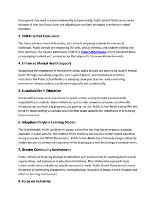 The Future of Public Schools: Trends and Predictions | PDF