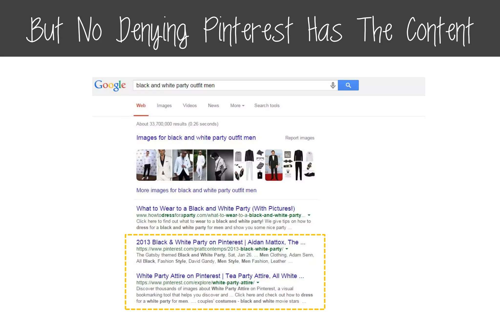 But No Denying Pinterest Has The Content
 