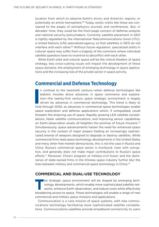 The Future of Security in Space - A Thirty-Year US Strategy | PDF