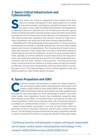 The Future of Security in Space - A Thirty-Year US Strategy | PDF