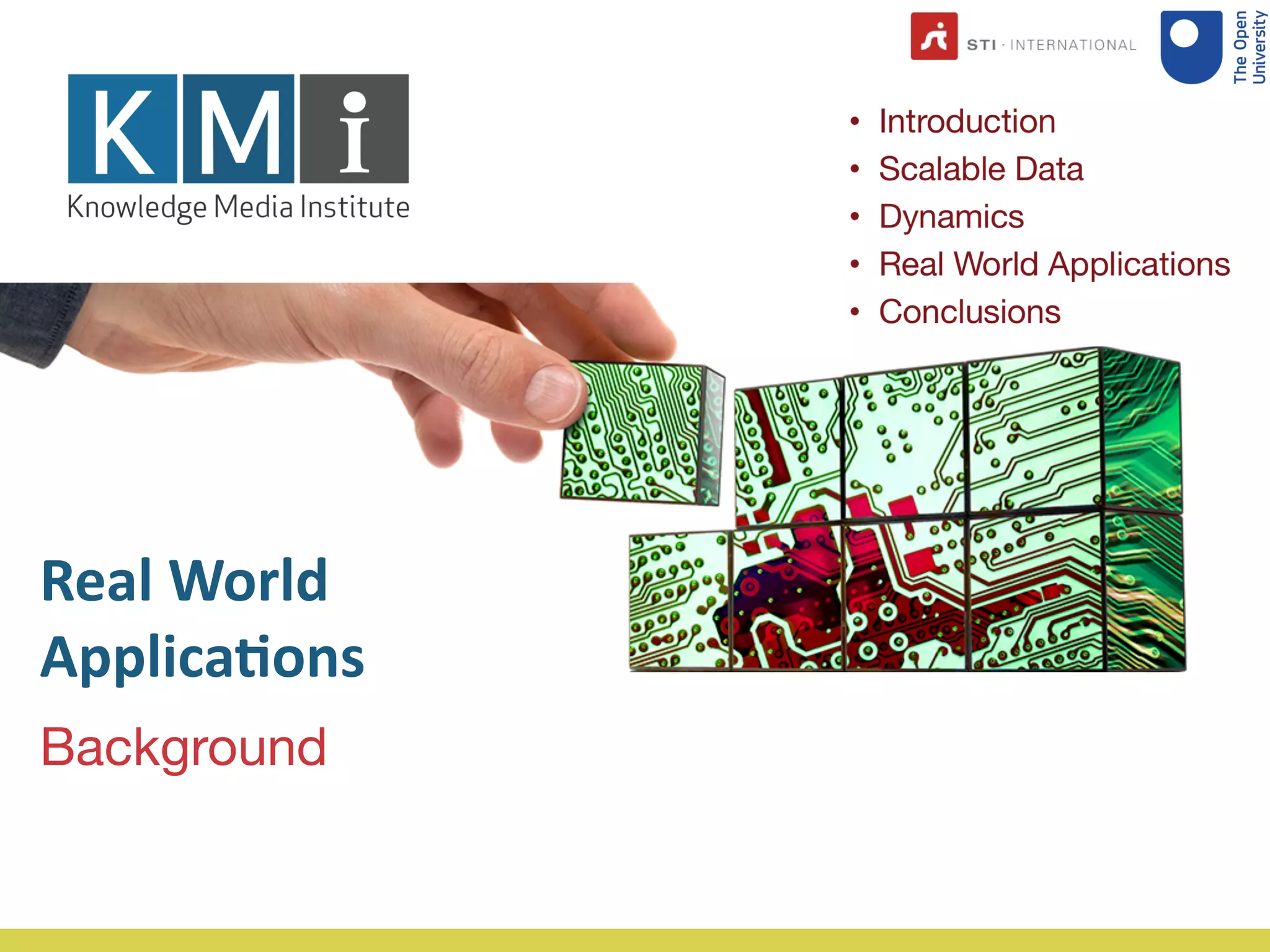 Background
Real World
Applica.ons
 