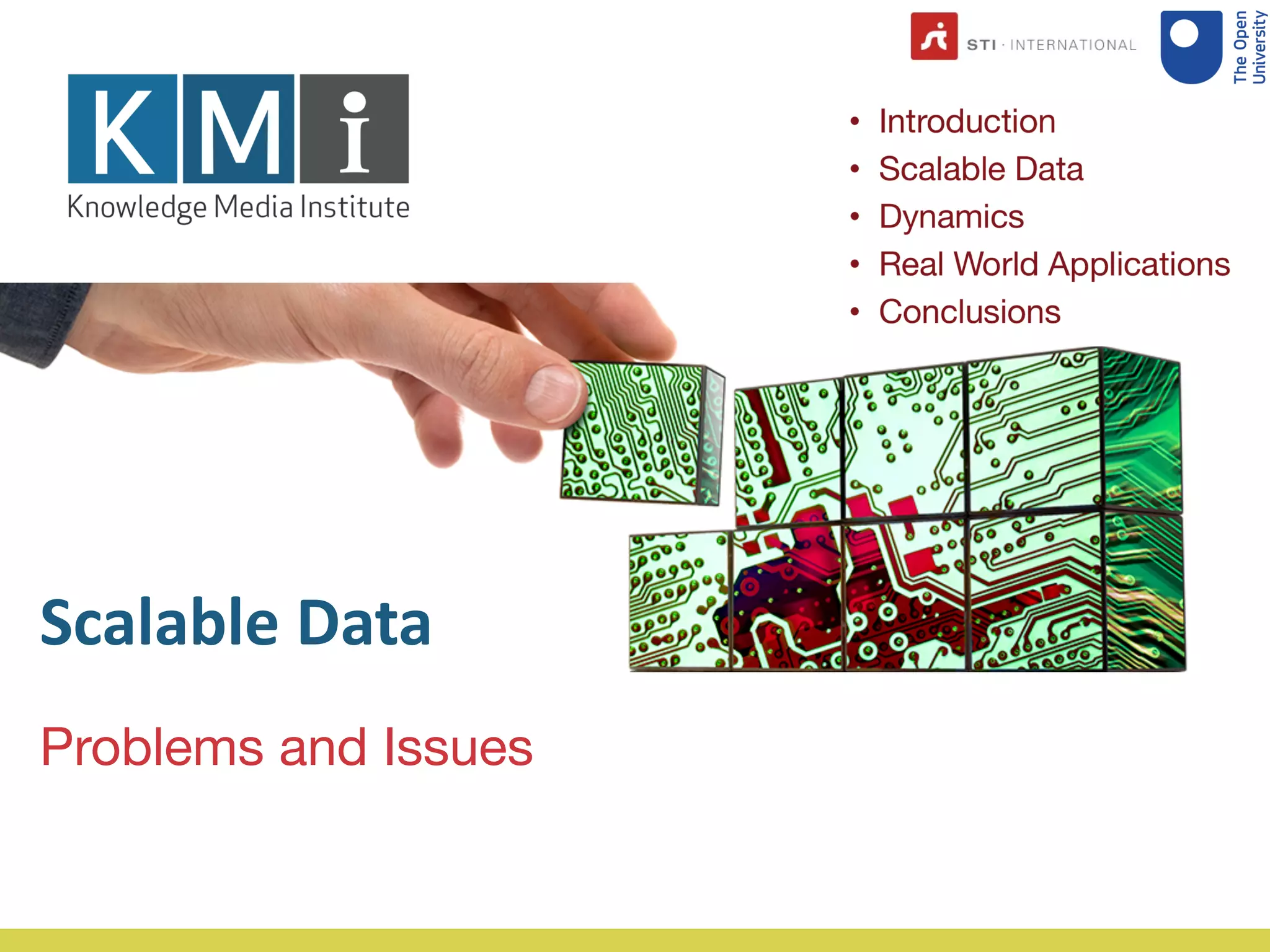 Problems and Issues
Scalable Data
 
