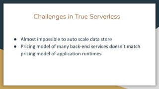 The future of serverless is STATE! | PPT