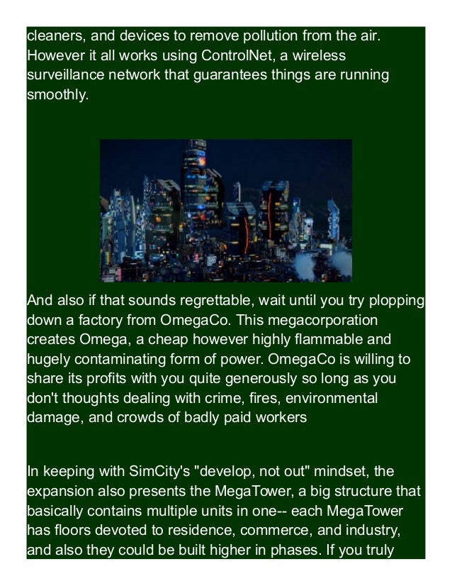 The Future Of Simcity Simcity Cities Of Tomorrow
