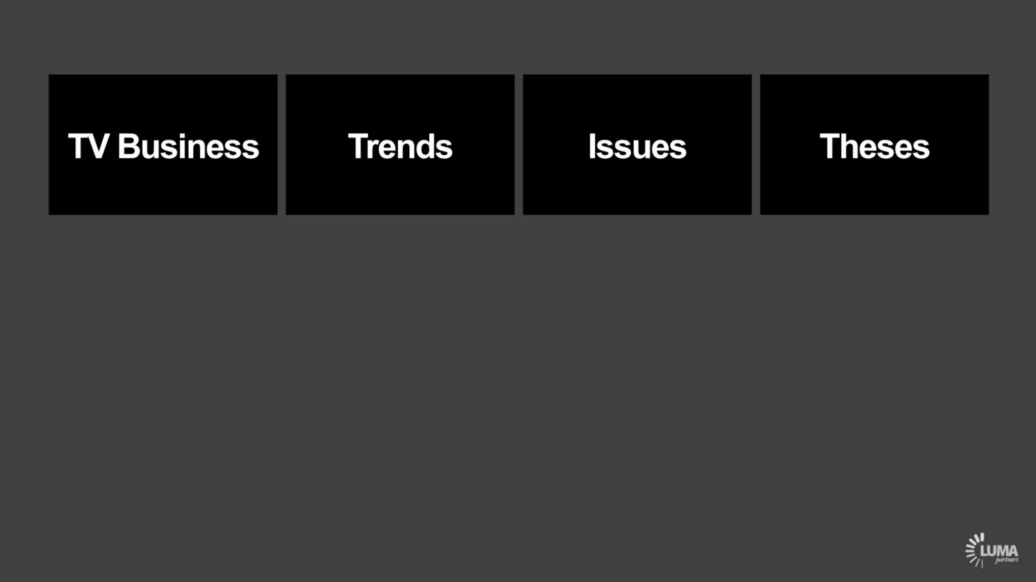 LUMA's The Future of (Digital) TV