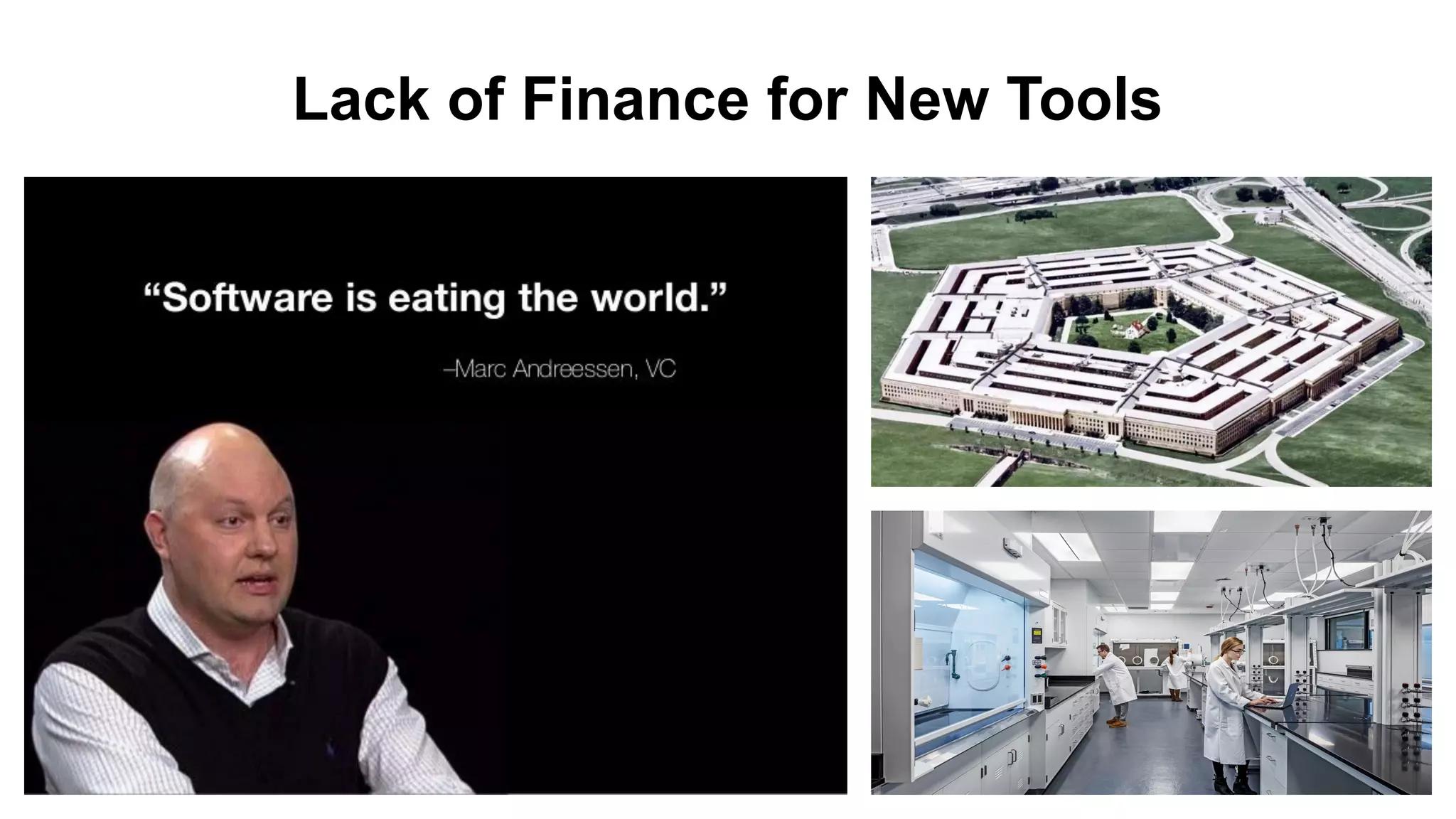 Lack of Finance for New Tools