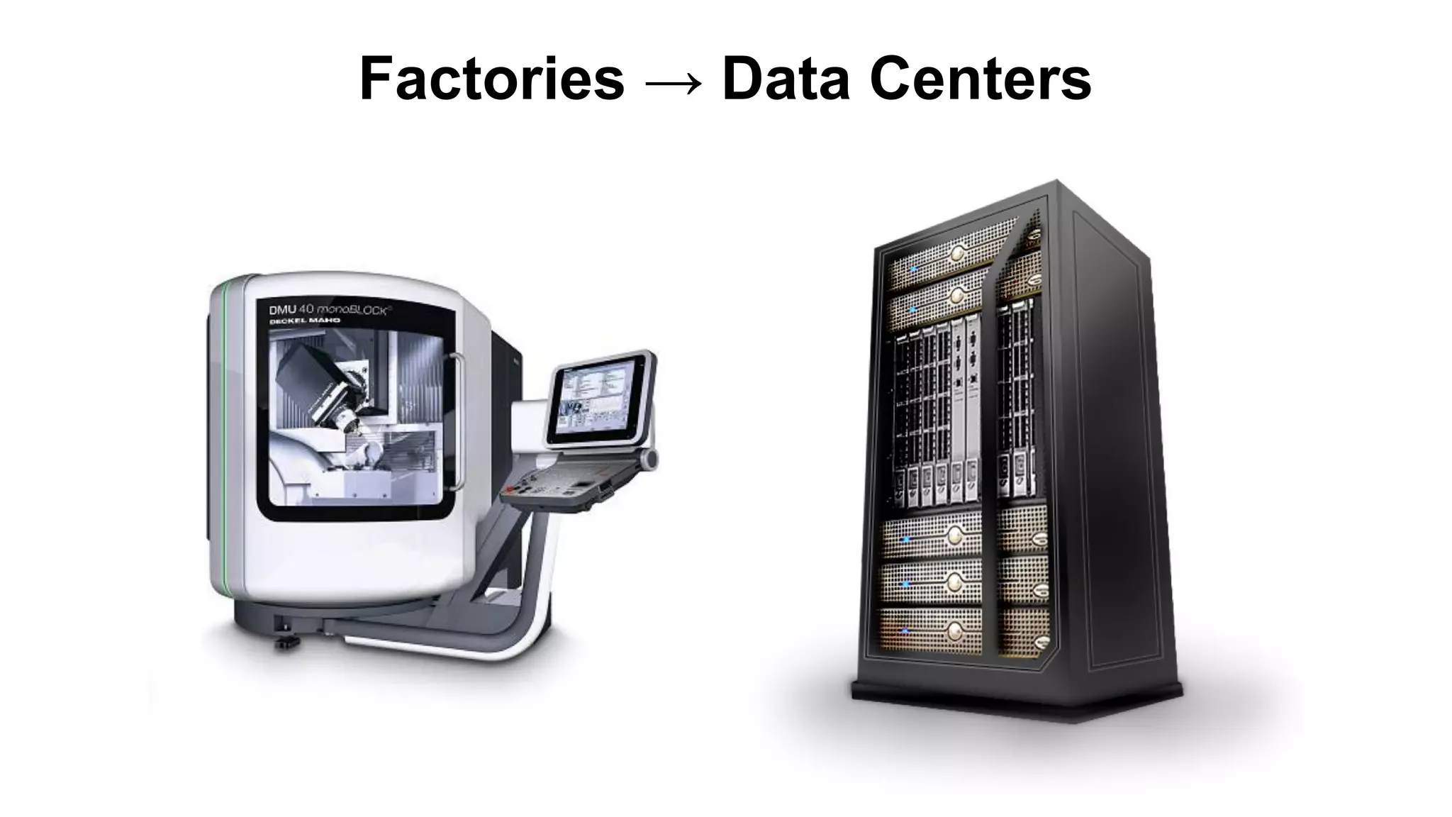 Factories → Data Centers