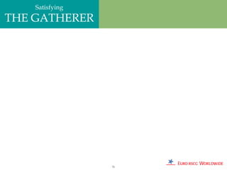 Satisfying
THE GATHERER




                 71
 