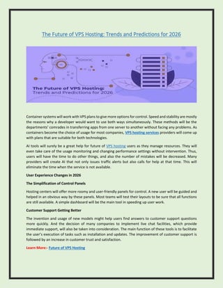 The Future of VPS Hosting: Trends and Predictions for 2026 | PDF