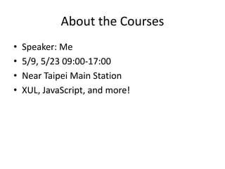 MozTW YZU CSE Lecture