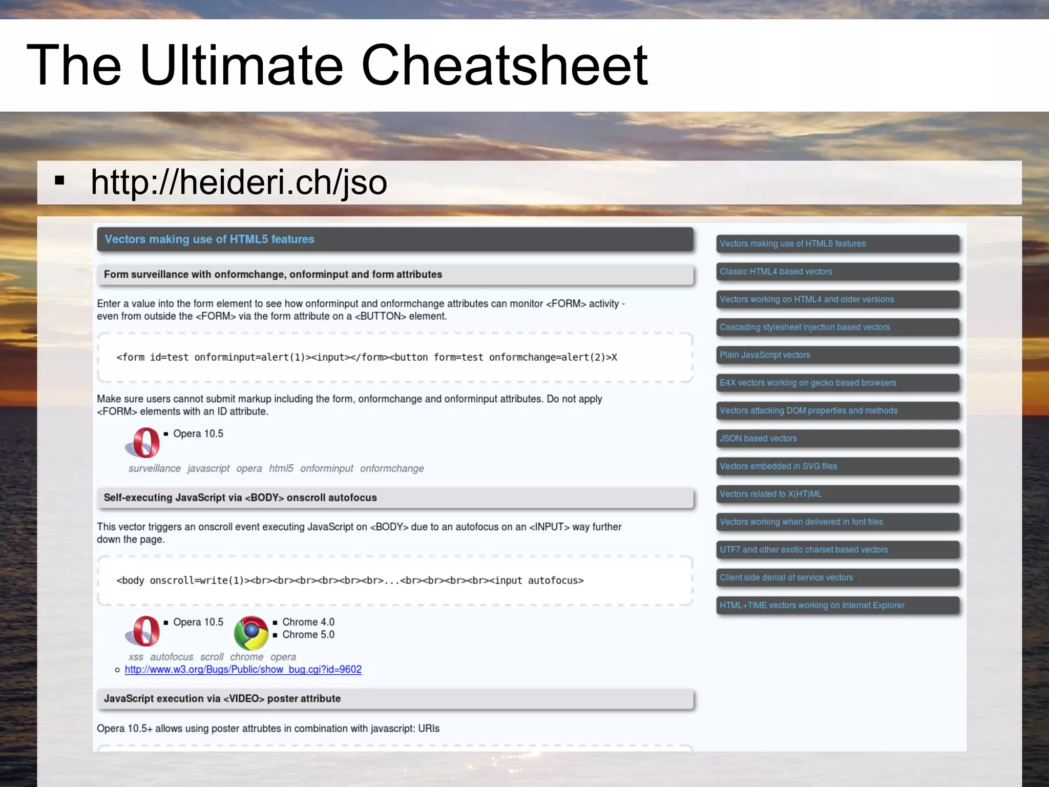 The Ultimate Cheatsheet
 
     http://heideri.ch/jso
 
