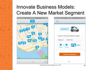 Innovate Business Models:
Create A New Market Segment
41Copyright Kemsley Design Ltd., 2012
 