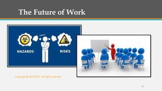 22
The Future of Work
Copyright @ 2017 WCG All rights reserved.
 