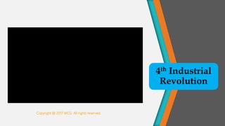 4th Industrial
Revolution
Copyright @ 2017 WCG All rights reserved.
 