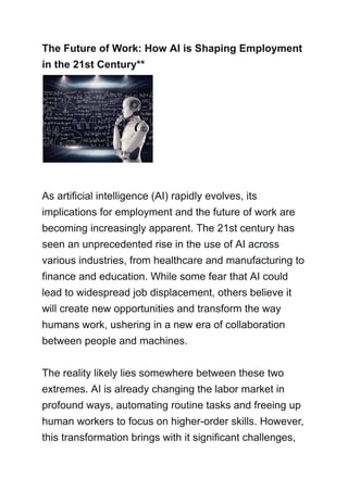 _The Future of Work_ How AI is Shaping Employment in the 21st Century__.pdf