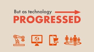 But as technology
PROGRESSED
 