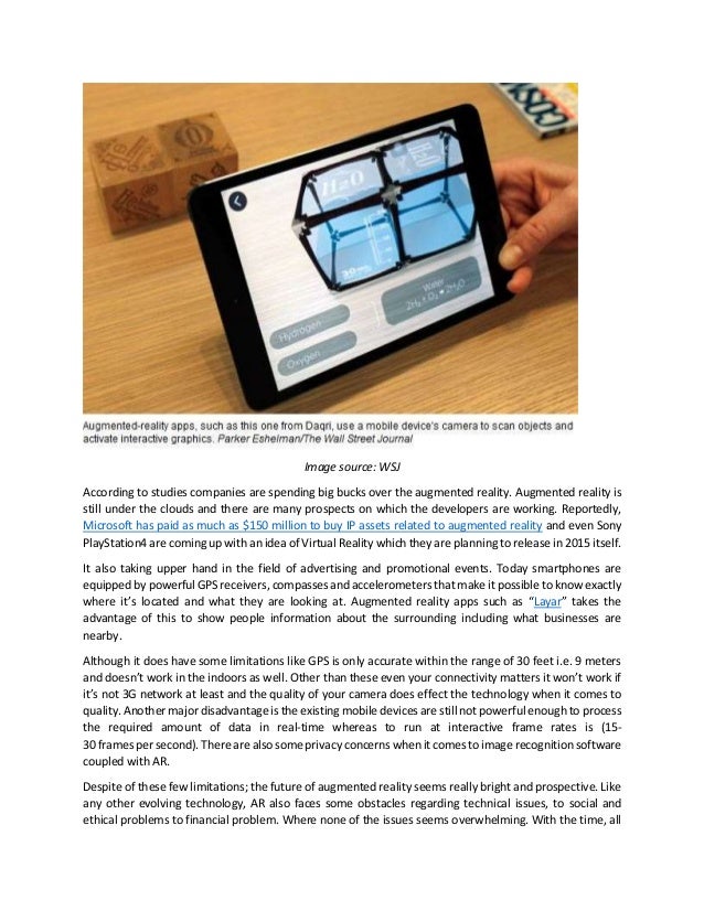 The Future Scope of Augmented Reality