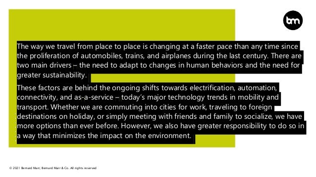The Future Trends In Mobility And Transportation | PPTX