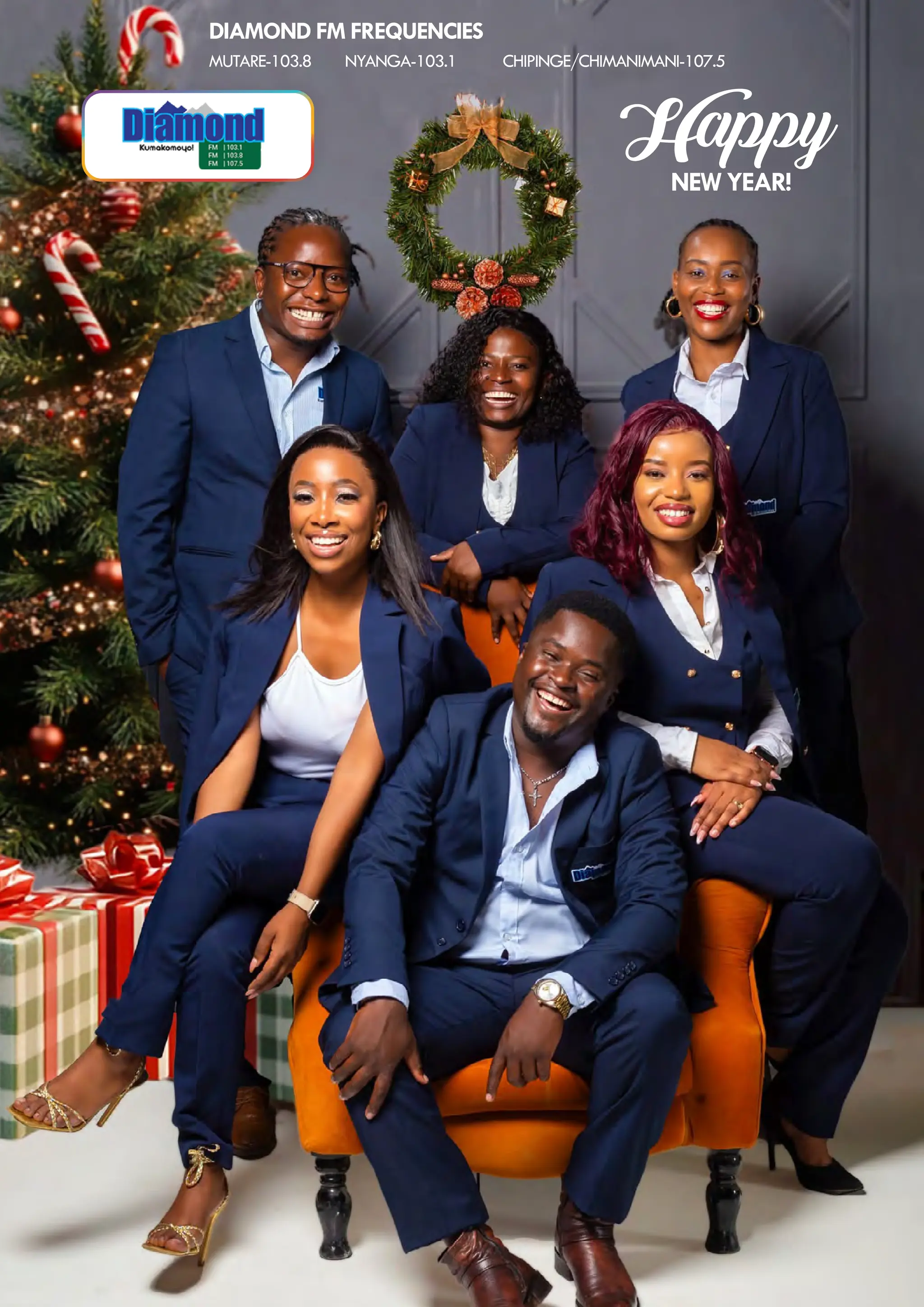 DIAMOND FM FREQUENCIES
NEW YEAR!
MUTARE-103.8 NYANGA-103.1 CHIPINGE/CHIMANIMANI-107.5
Happy
 