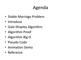 The gale shapley algorithm | PPTX