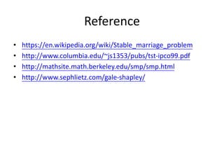 The gale shapley algorithm | PPTX
