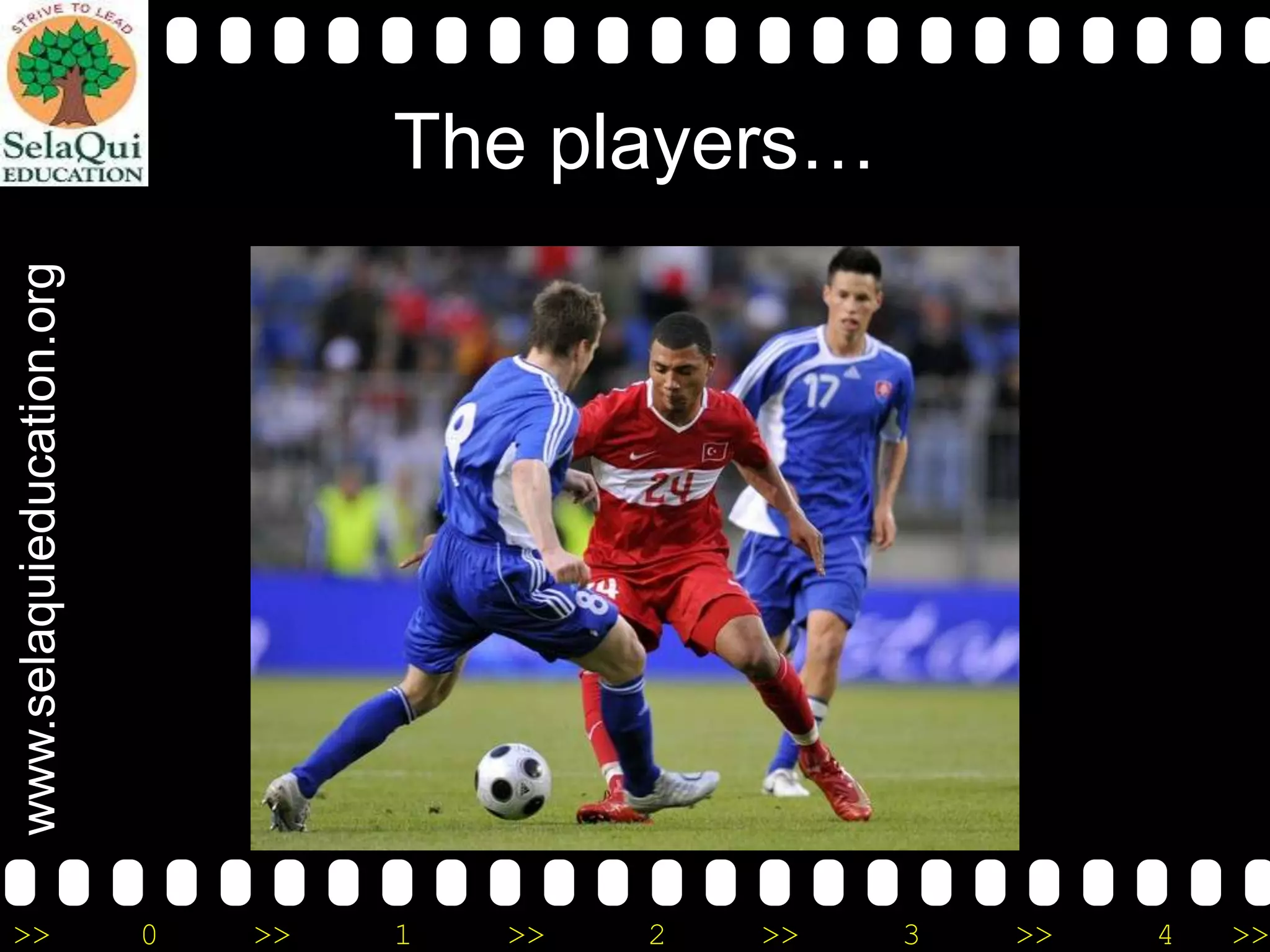 www.selaquieducation.org

The players…

>>

0

>>

1

>>

2

>>

3

>>

4

>>

 