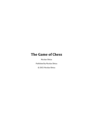 PDF) The Game of Chess  Nicolae Sfetcu 
